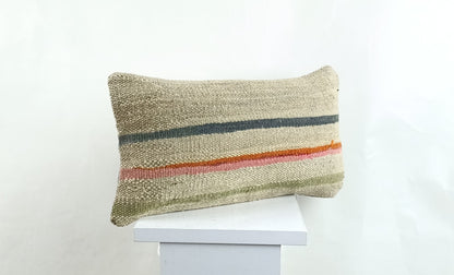 Turkish Cushion Cover 8"x16" Handmade Vintage Boho Ethnic Throw Pillow Case 2627