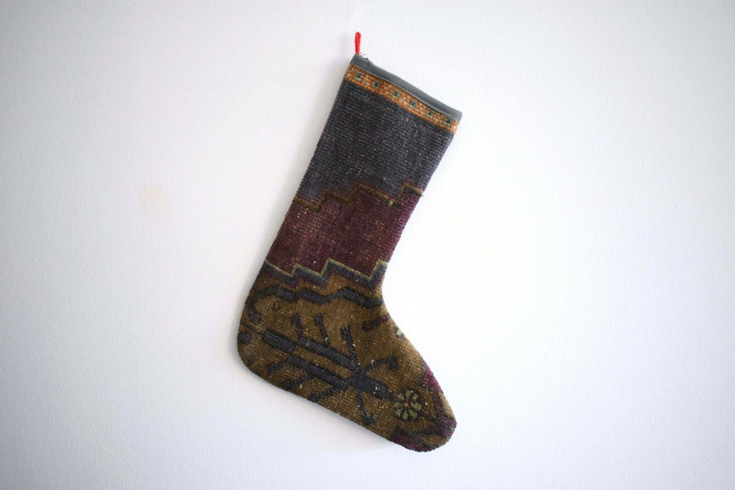 Kilim Christmas Stocking, Rug Christmas Socks, Christmas Decoration, S41