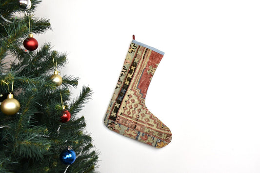 Kilim Christmas Stocking Vintage Rug Stocking Ethnic Decorative Xmas Socks S887