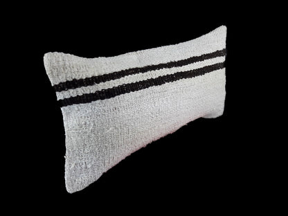 10x20 Kilim Lumbar Pillow Cover Vintage Ethnic Oushak Kilim Pillow Cover E1137