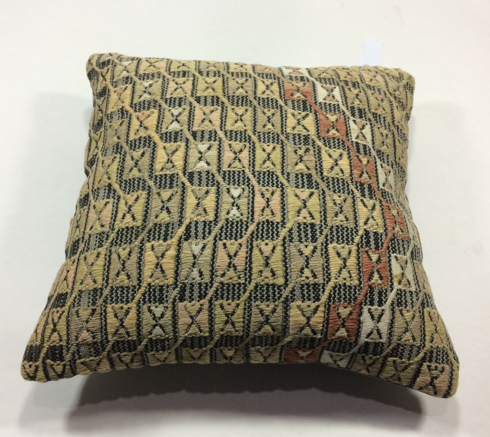 16x16 Kilim Pillow Cover Turkish Handmade Tribal Aztec Anatolian Cushion  A20