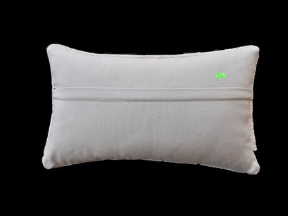 Kilim Pillow Cover 12x20 Handmade Turkish Rug Boho Ethnic Lumbar Cushion 3332