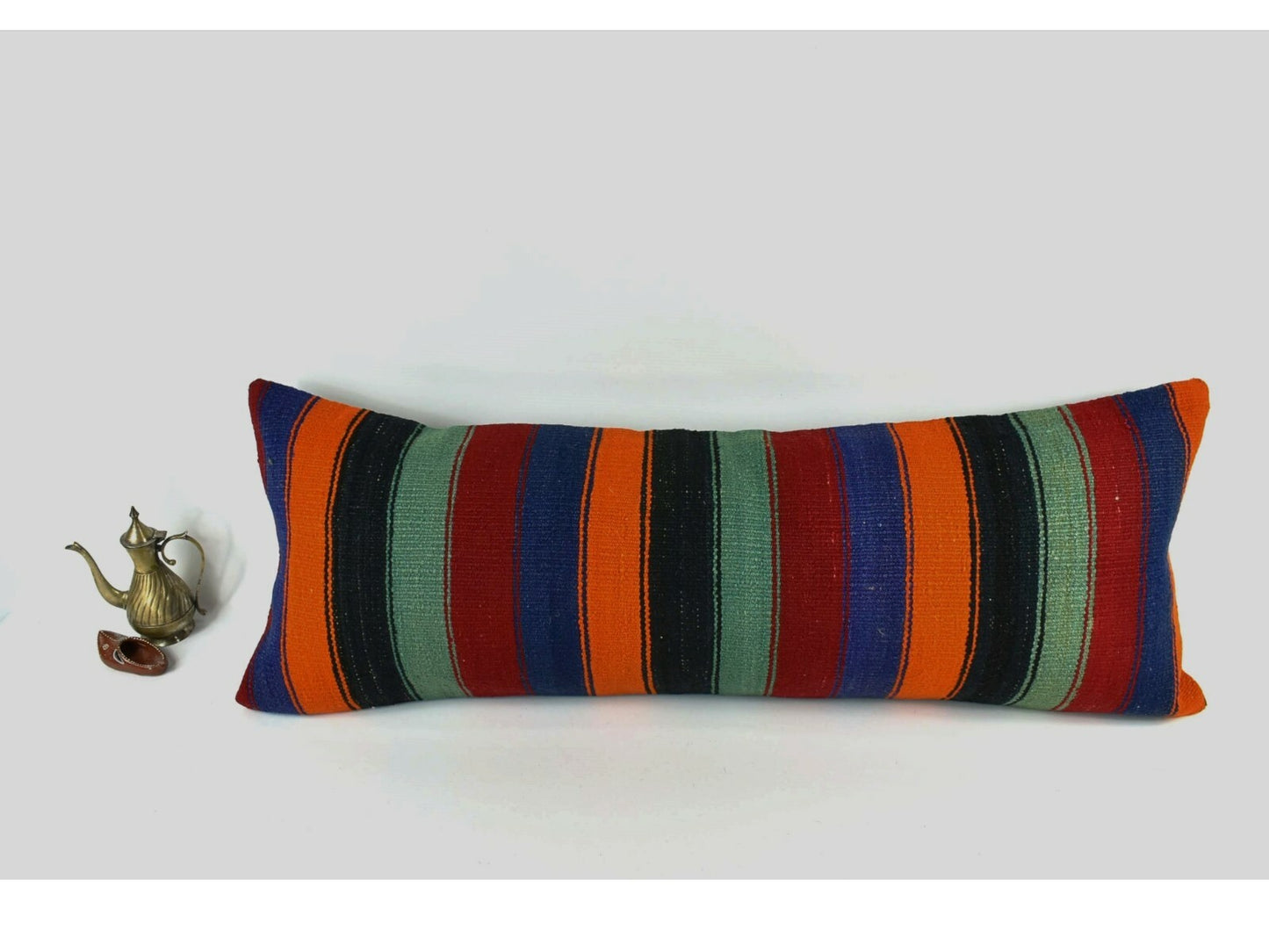 16x42 Kilim Pillow Cover Handmade Extra Large Turkish Lumbar Throw Pillow A2105