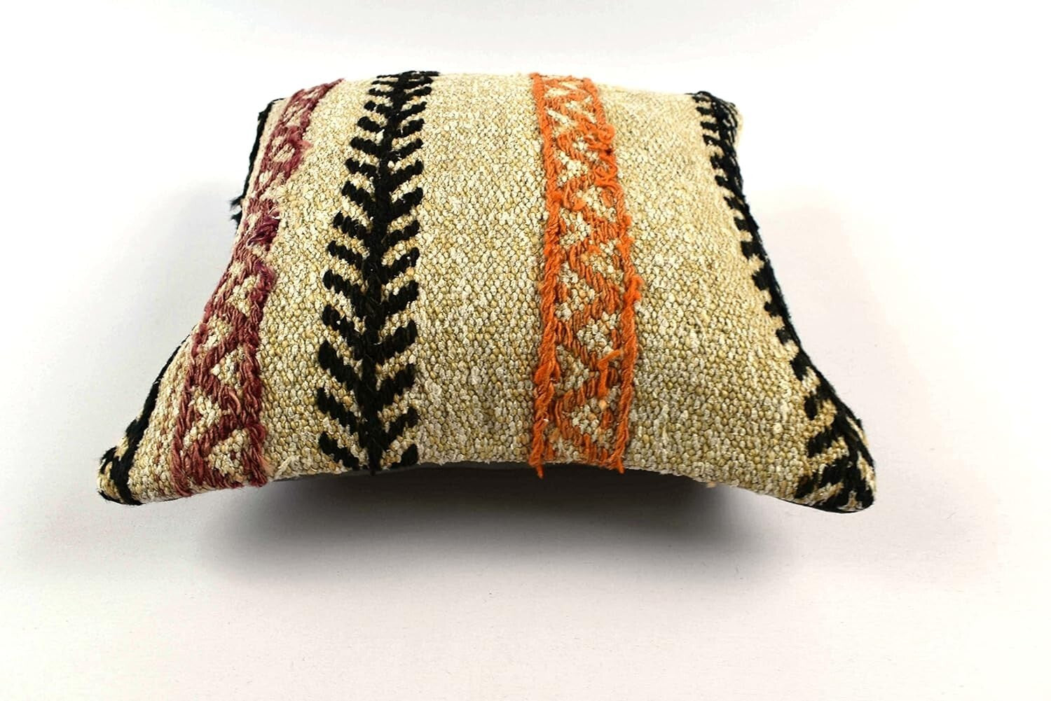 14"x14" Kilim Pillow Cover Handmade Turkish Tribal Ethnic Boho Rug Cushion 4564