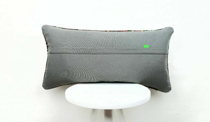 Ethnic Handmade Kilim Cushion Cover 12x24 Home Decorative Lumbar Pillow  E407