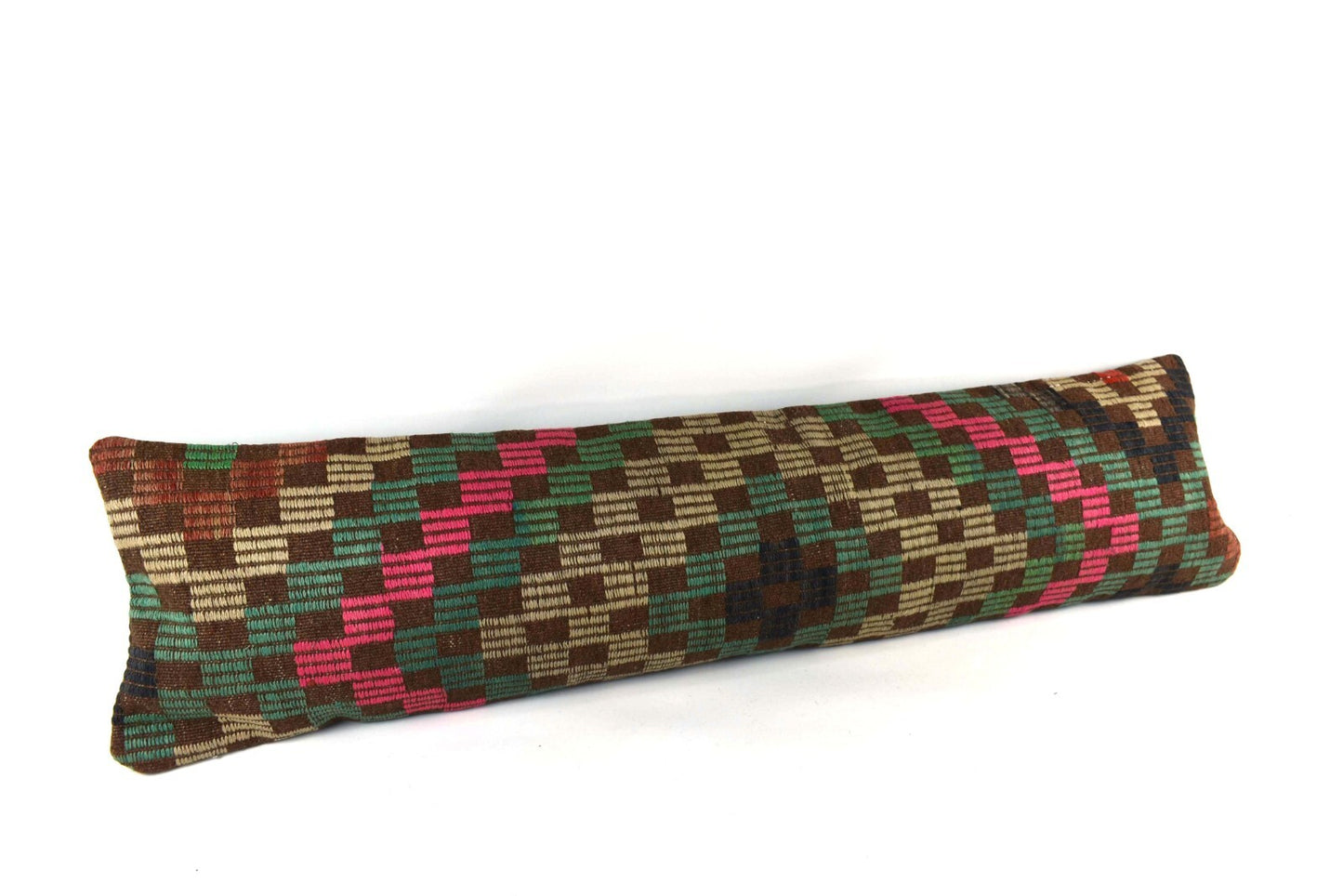 12x48 Vintage Rug Pillow Cover Handwoven Kilim Lumbar Pillow Cover 4336