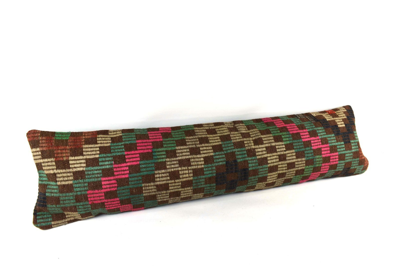 12x48 Vintage Rug Pillow Cover Handwoven Kilim Lumbar Pillow Cover 4336