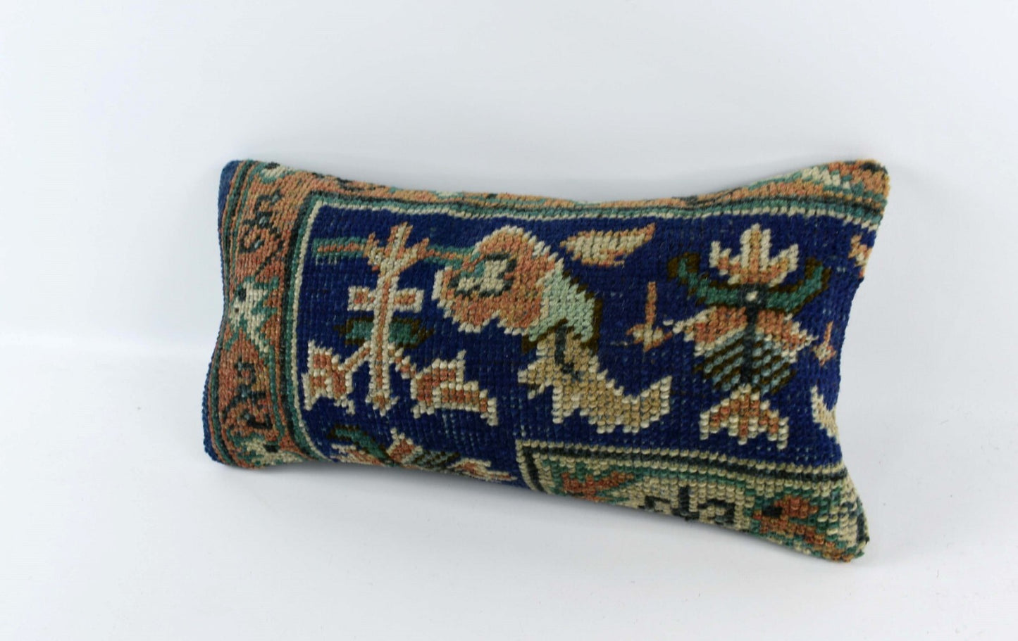 Turkish Cushion Cover 8"x16" Handmade Vintage Boho Ethnic Throw Pillow Case 4439