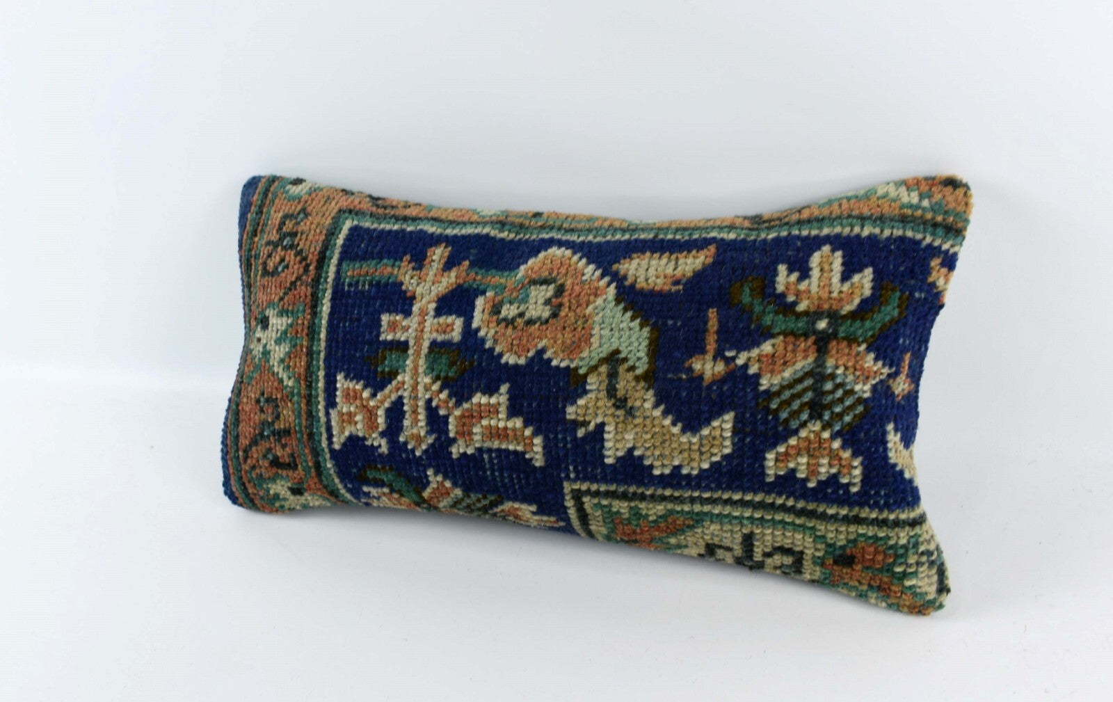 Turkish Cushion Cover 8"x16" Handmade Vintage Boho Ethnic Throw Pillow Case 4439