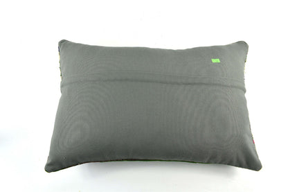 Kilim Pillow Cover 16x24 Tribal Vintage Turkish Carpet Lumbar Pillow Cover 3438