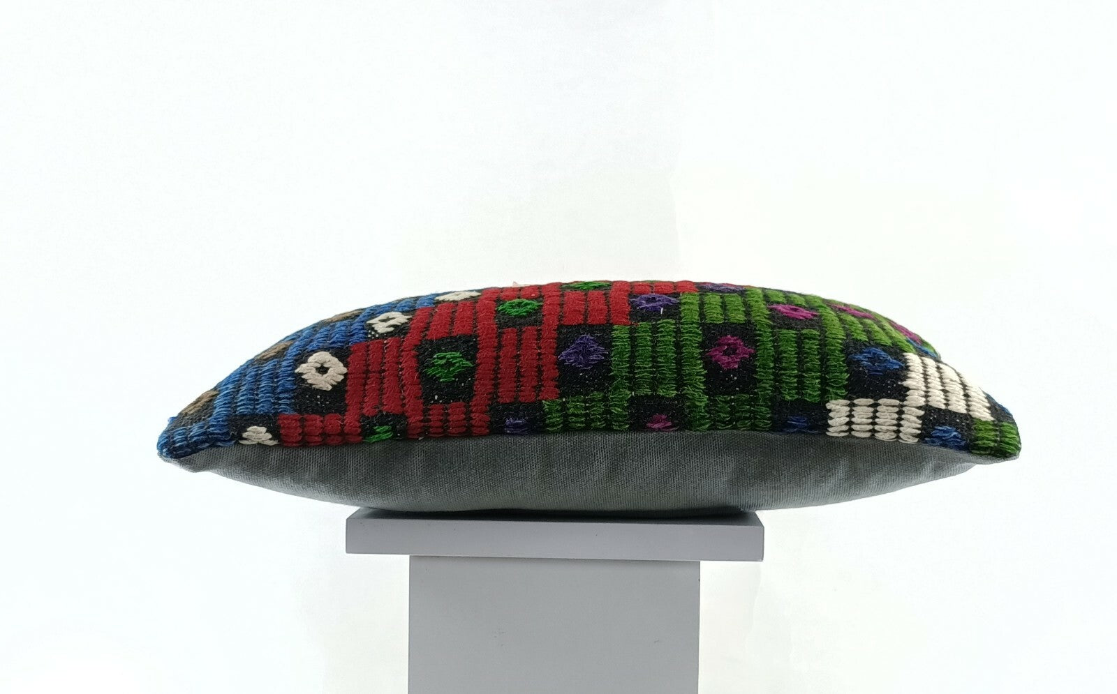 8"x16" Kilim Pillow Cover Handwoven Turkish Rug Traditional Oriental Lumbar E736