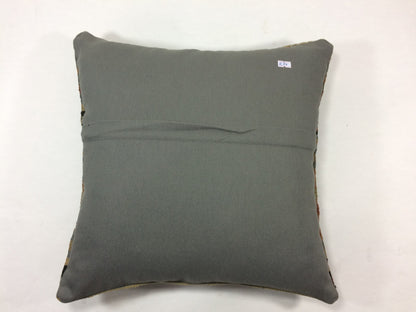 18"x18" Kilim Pillow Cover  Handmade Turkish Vintage Cushion Tribal Lumbar 1277