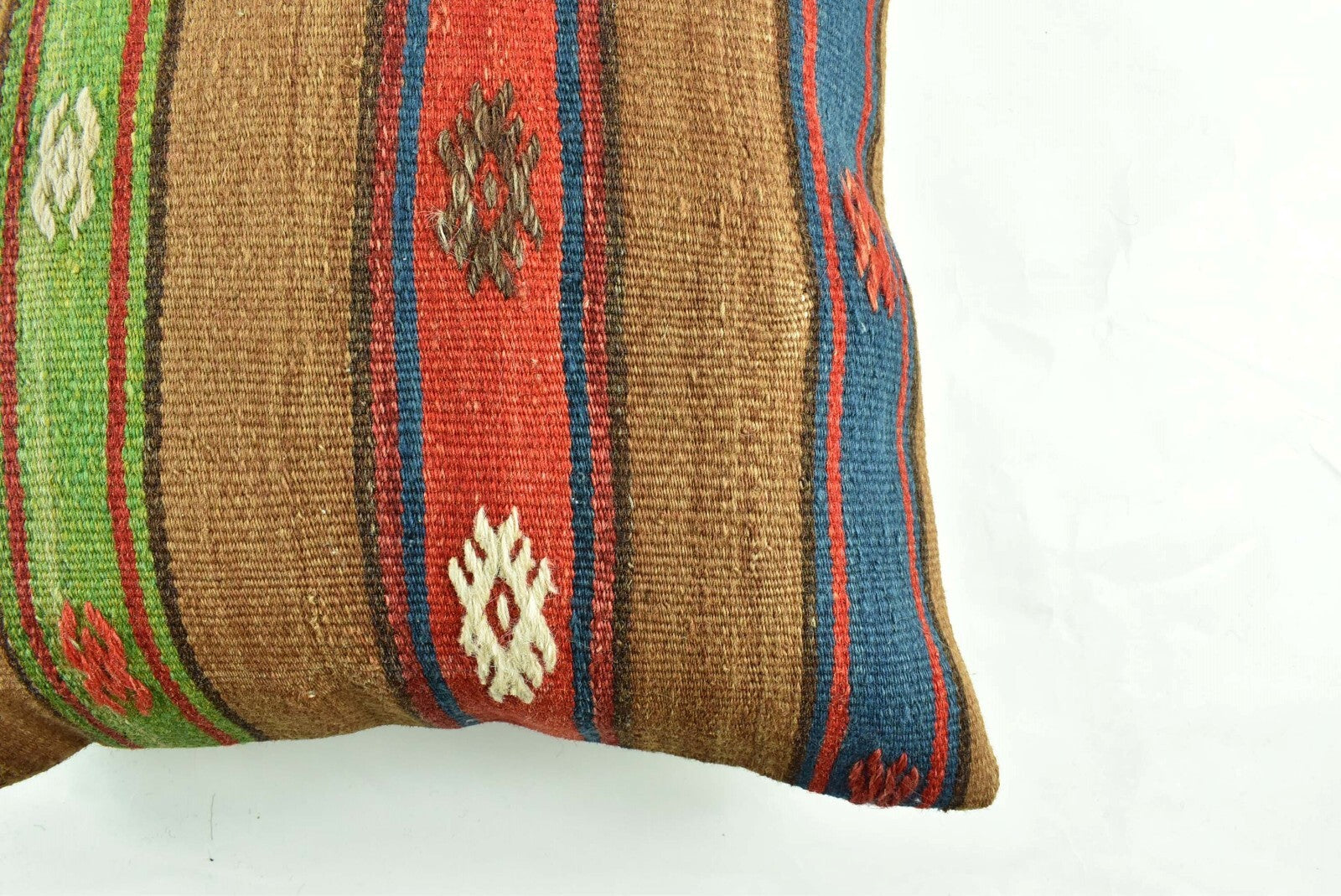 18"x18" Kilim Pillow Cover  Handmade Turkish Vintage Cushion Tribal Lumbar 3031