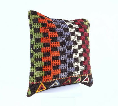 Oushak Kilim Pillow Cover 16x16 Handmade Rug Traditional Sofa Couch Cushion A568