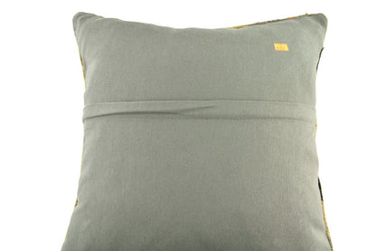 18x18 Kilim Pillow Cover Handknotten Vintage Pillow Oushak Kilim Pillow  A2849