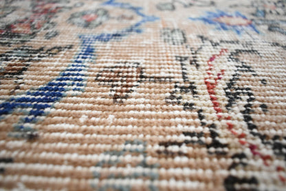 Vintage Runner 2.2x2.1 ft Small Turkish Runner Anatolian Floor Runner Rug R22