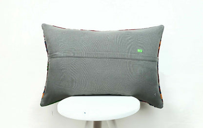 Kilim Pillow Cover 16x24 Handmade Lumbar Tribal Ethnic Sofa Couch Cushion  E497