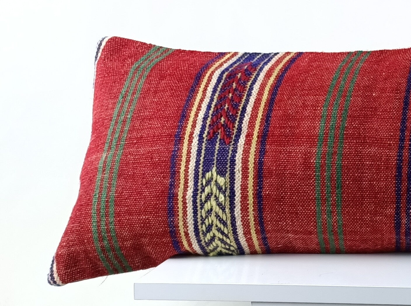 Kilim Pillow Cover 12x36 Home Decorative Handmade Ottoman Long Lumbar  A1522