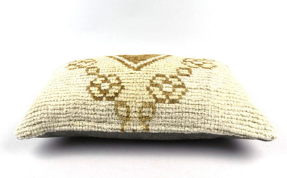 Kilim Pillow Cover 12x20 Handmade Turkish Rug Boho Ethnic Lumbar Cushion 4900