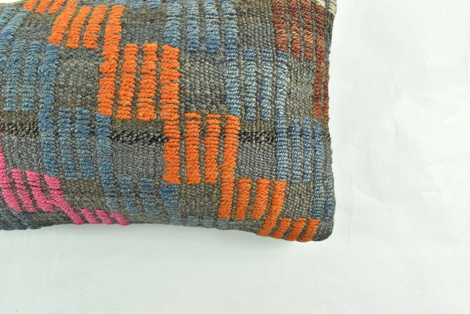 Turkish Cushion Cover 8"x16" Handmade Vintage Boho Ethnic Throw Pillow Case 3139