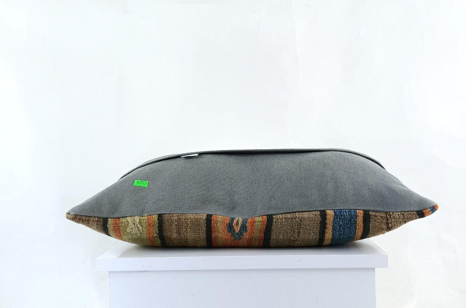 10x20 Kilim Lumbar Pillow Cover Vintage Ethnic Oushak Kilim Pillow Cover E1101