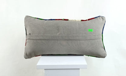 Turkish Cushion Cover 8"x16" Handmade Vintage Boho Ethnic Throw Pillow Case 2630