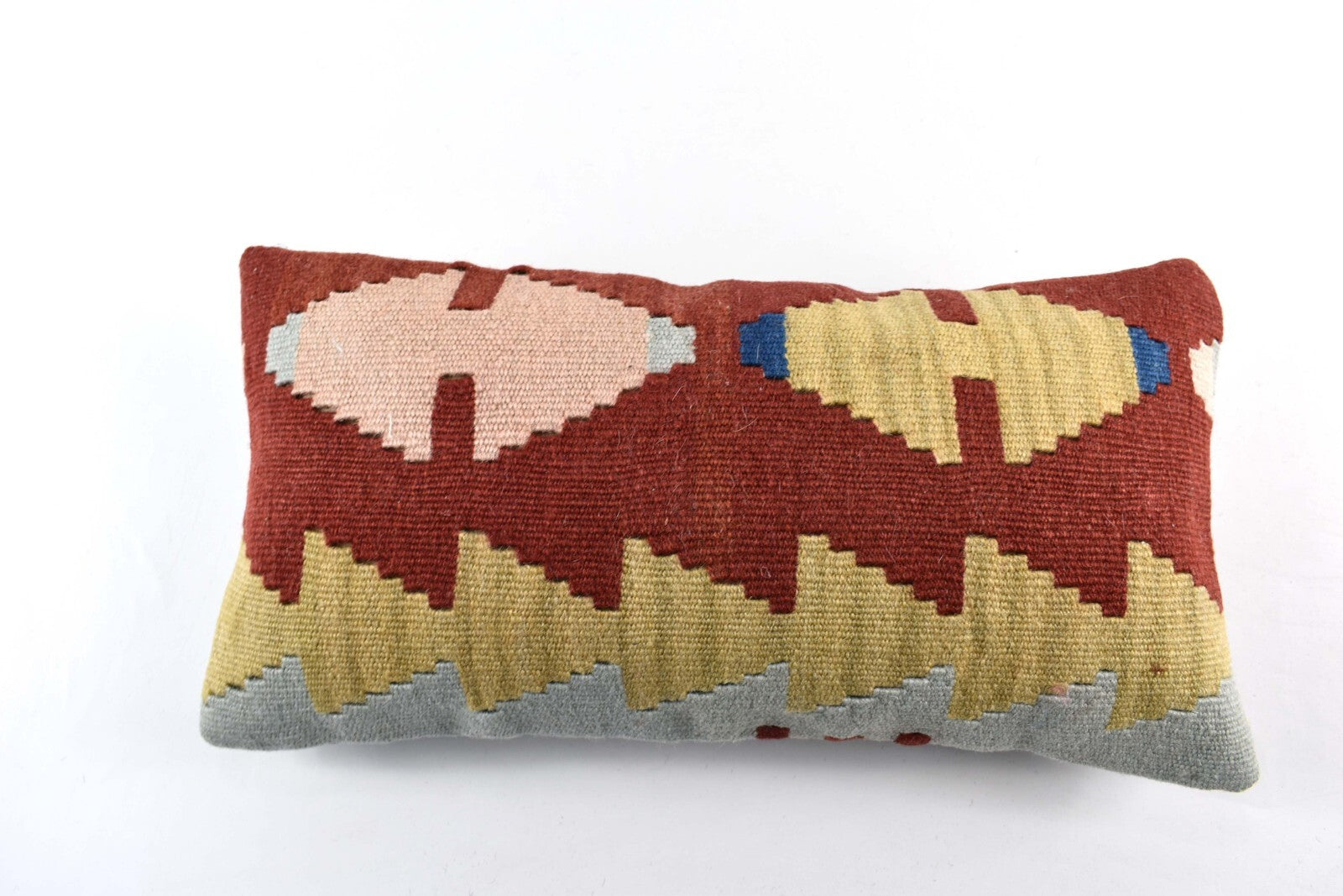 Turkish Cushion Cover 8"x16" Handmade Vintage Boho Ethnic Throw Pillow Case 4454