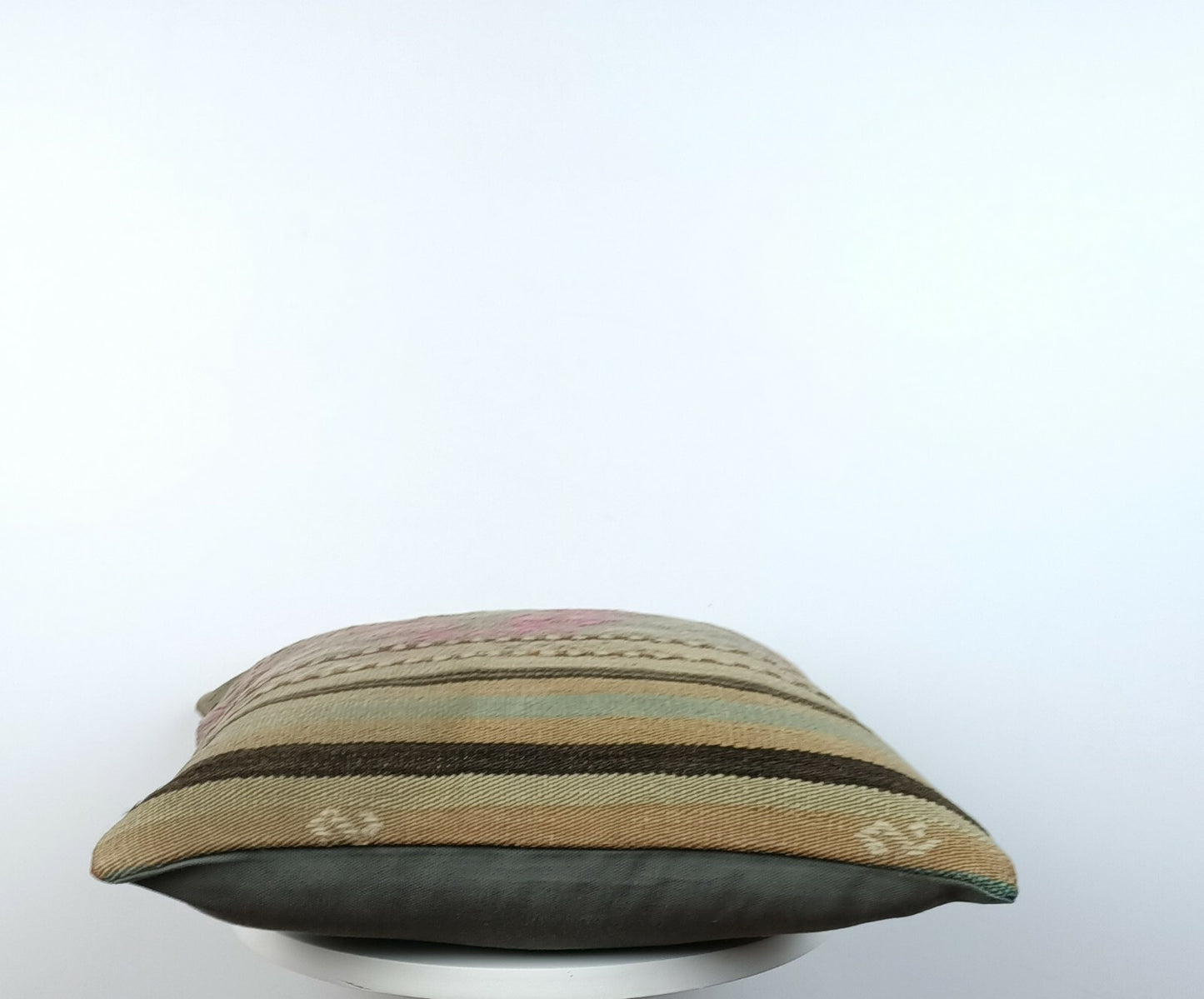 Traditional Kilim Cushion Cover 16x16 Handmade Turkish Tribal Pillow Cover E179