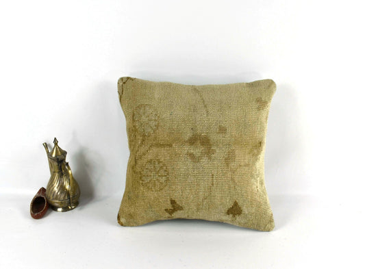 Kilim Pillow Cover 14x14 Vintage Home Decorative Sofa Couch Cushion A2197