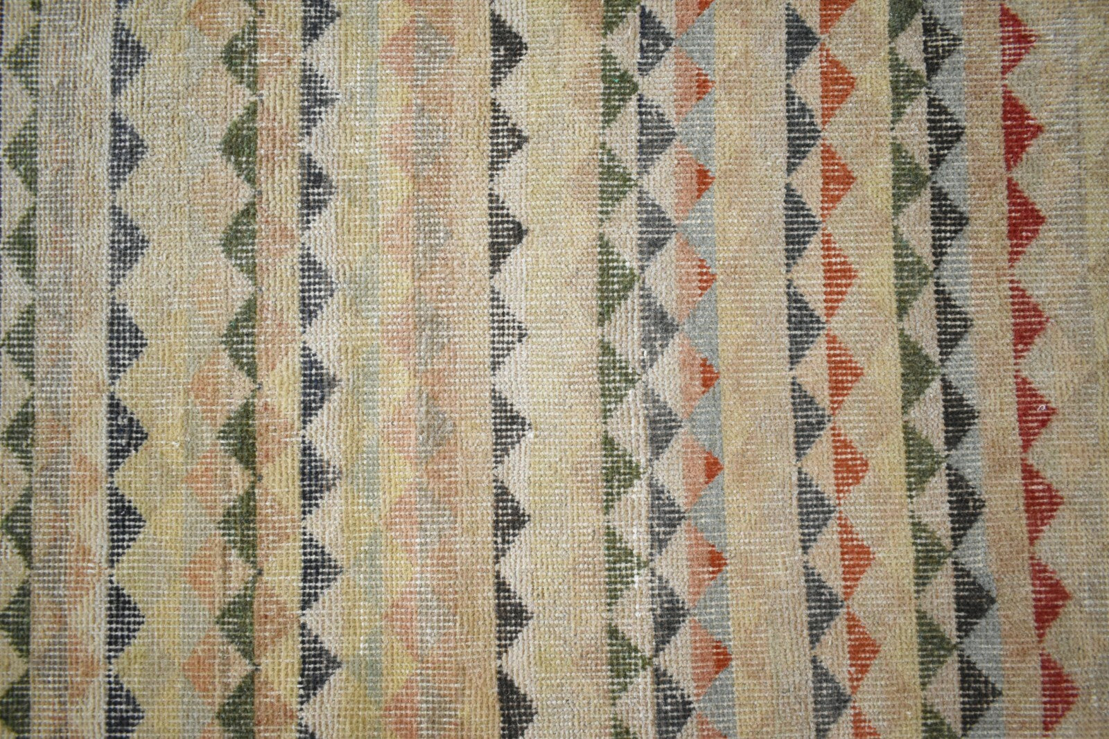 Small Turkish Runner 4.2x2 ft Vintage Runner Hallway Runner Handwoven Rug R16