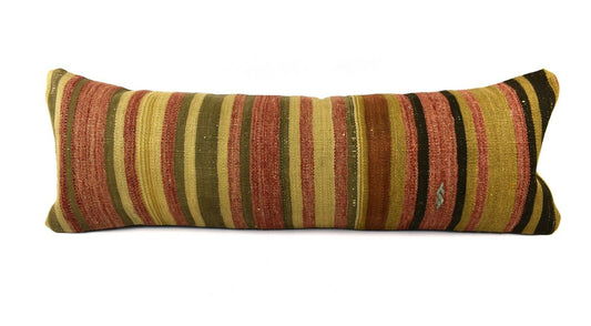 Kilim Pillow Cover 12x36 Handwoven Ethnic Vintage Handwoven Kilim Cushion A3233