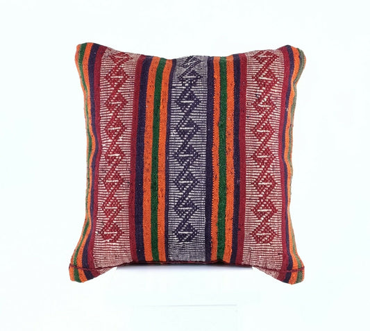 Oushak Kilim Pillow Cover 16x16 Handmade Rug Traditional Sofa Couch Cushion A573