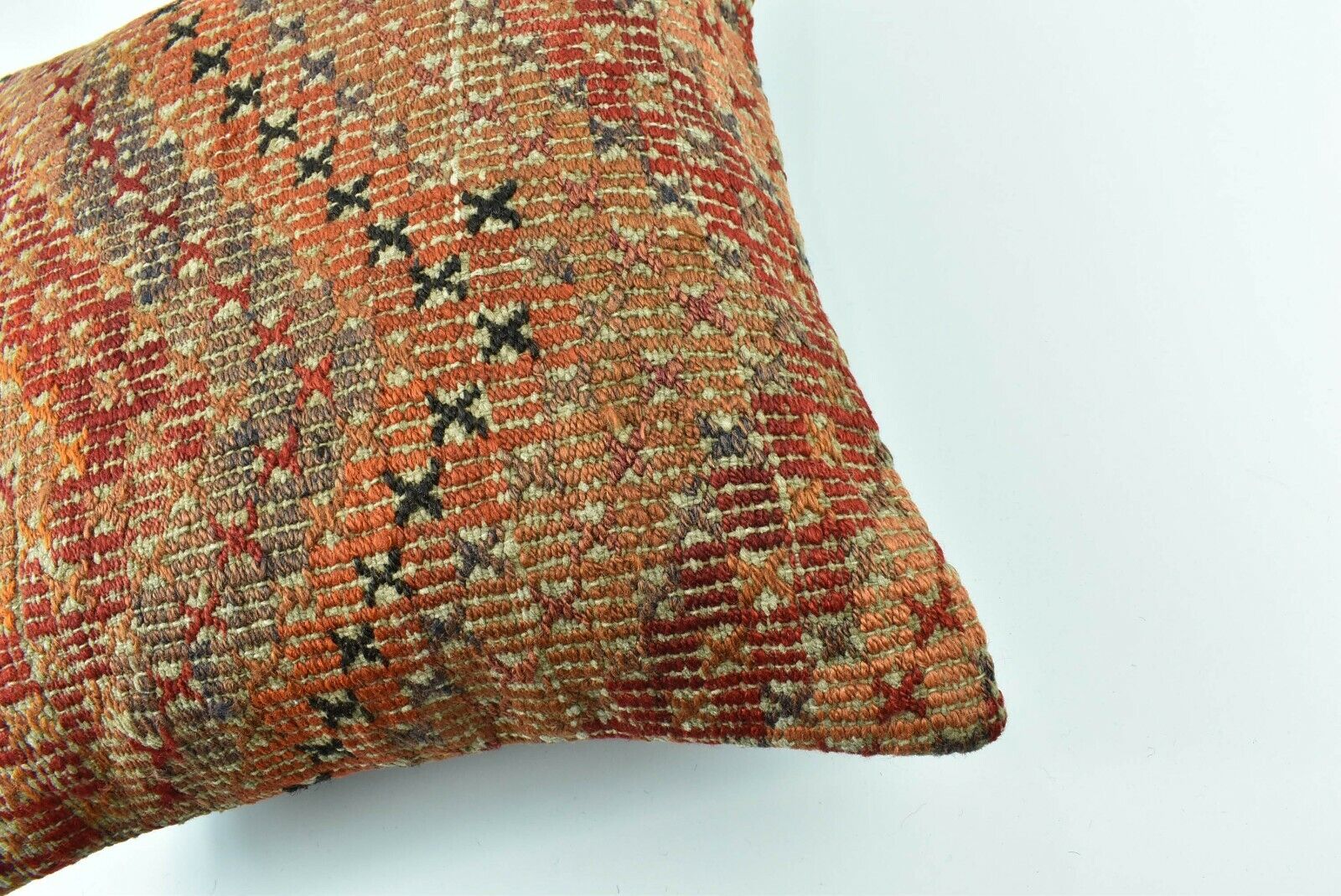 Kilim Pillow Cover 16x16 Oriental Traditional Handmade Bohemian Cushion A1610