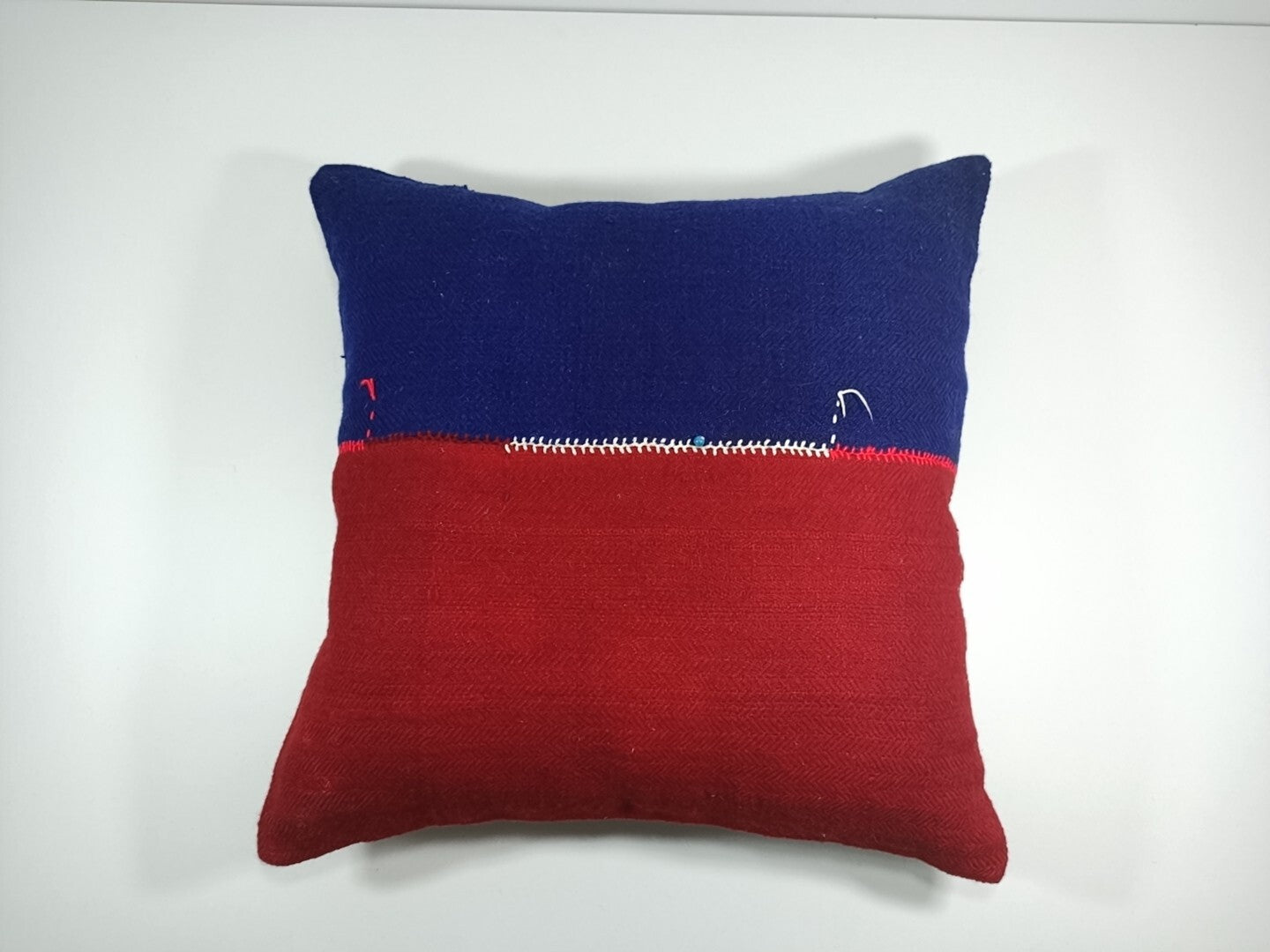 24x24 Kilim Pillow Cover Large Vintage Oushak Rug Ethnic Sofa Cushion E83