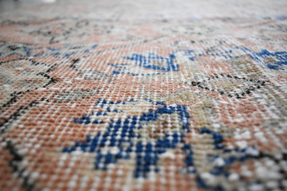 Vintage Oushak Rug 6.5x3.3 ft Turkish Floor Rug Faded Area Rug Oriental Rug U05