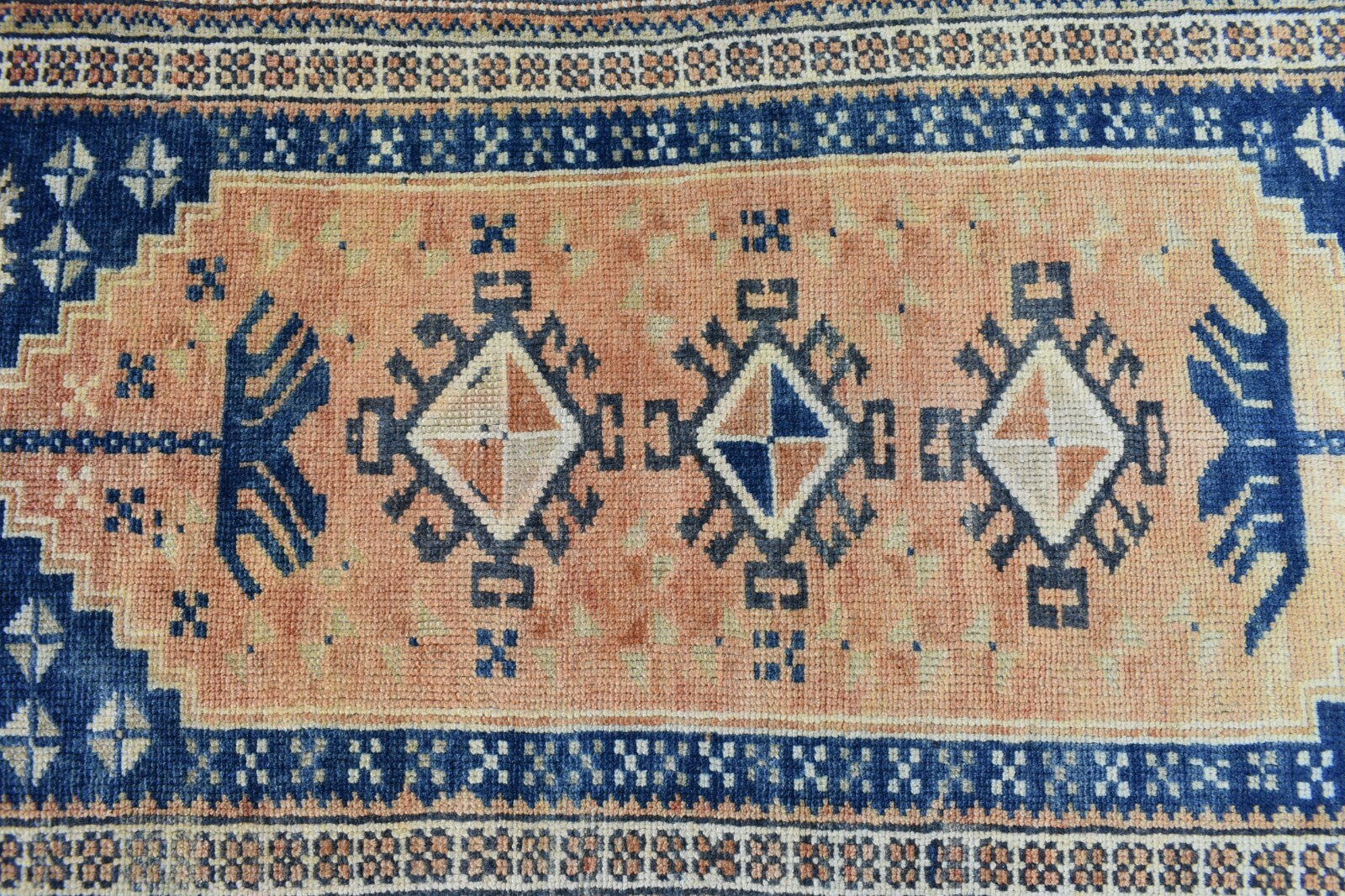 Turkish Runner 3.5x1.8 ft Mini Anatolian Rug Vintage Runner Turkish Runner Y114