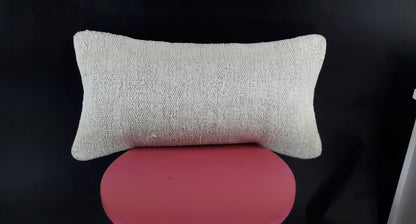 10x20 Kilim Lumbar Pillow Cover Vintage Ethnic Oushak Kilim Pillow Cover E1140