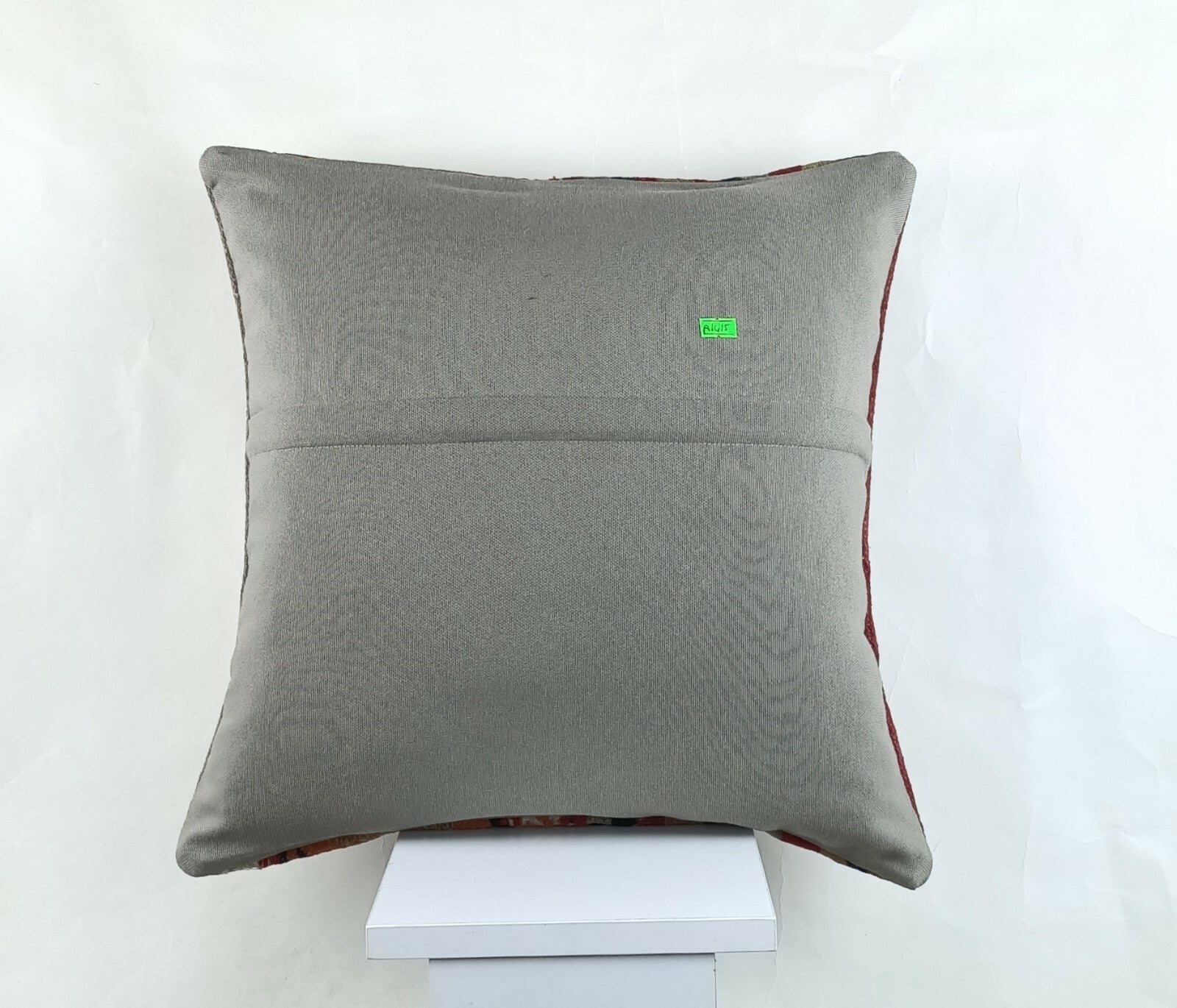 Kilim Pillow Cover 18x18 Handmade Turkish Ethnic Vintage Lumbar Cushion A1415