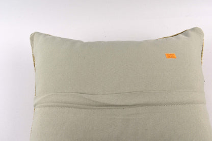 18"x18" Kilim Pillow Cover  Handmade Turkish Vintage Cushion Tribal Lumbar 4636