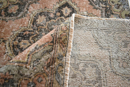 Oushak Runner 11.7x2.5 ft Handwoven Turkish Runner Vintage Runner Floor Rug R04