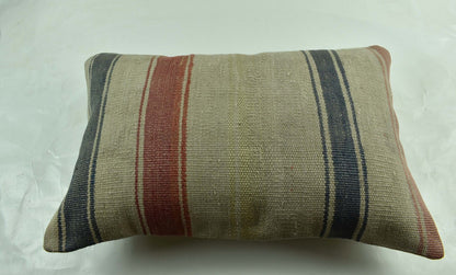 Kilim Pillow Cover 16x24 Tribal Vintage Turkish Carpet Lumbar Pillow Cover 3073