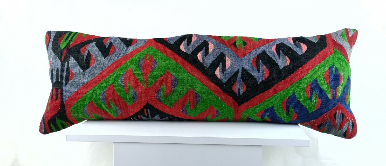 Kilim Pillow Cover 12x36 Home Decorative Handmade Ottoman Long Lumbar  A1547