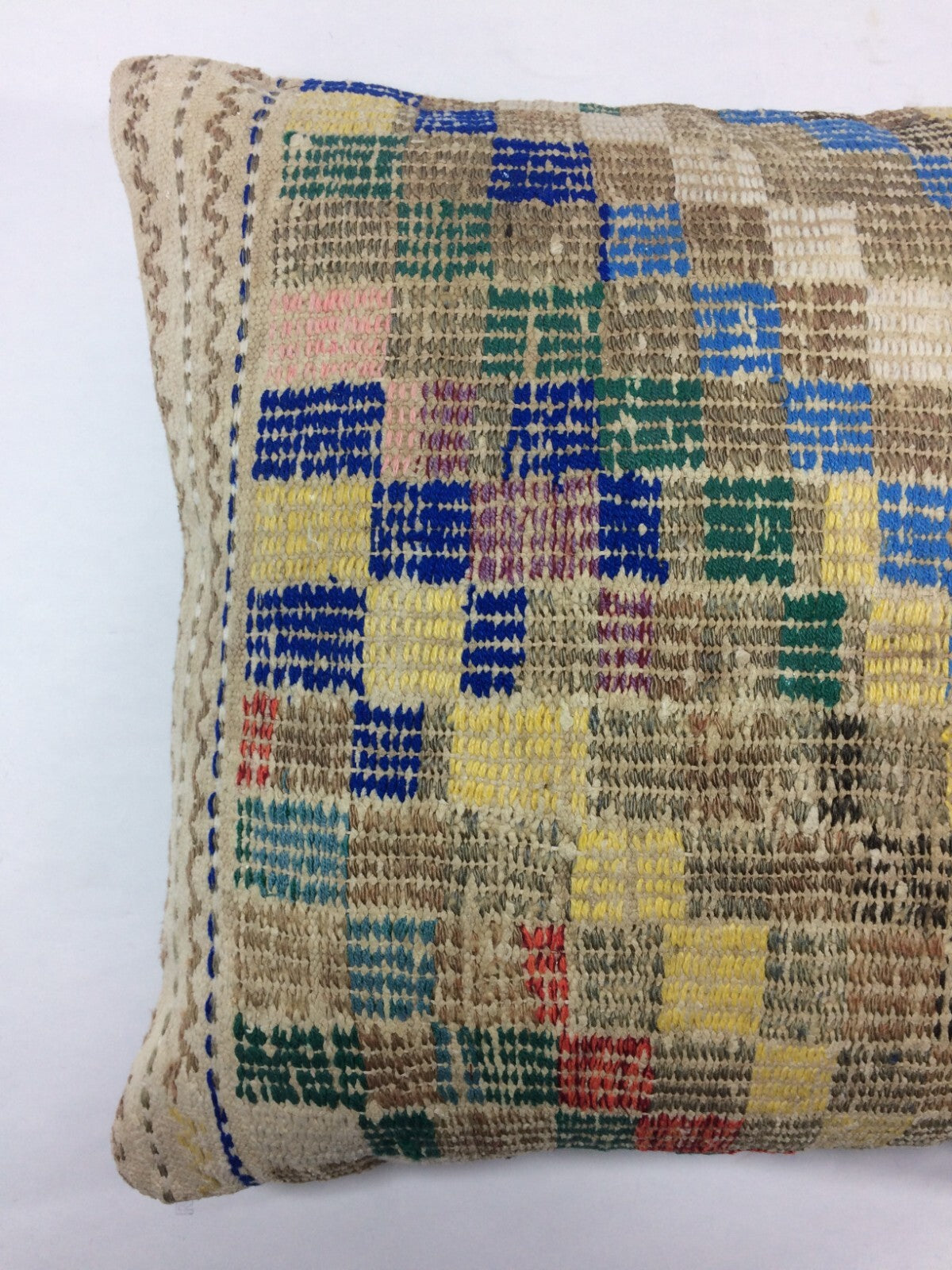 18"x18" Kilim Pillow Cover  Handmade Turkish Vintage Cushion Tribal Lumbar 1262