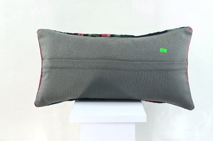 10x20 Kilim Lumbar Pillow Cover Vintage Ethnic Oushak Kilim Pillow Cover 2246