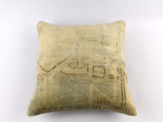 20x20 Kilim Pillow Cover Handmade Vintage Oushak Kilim Cushion Cover 4719