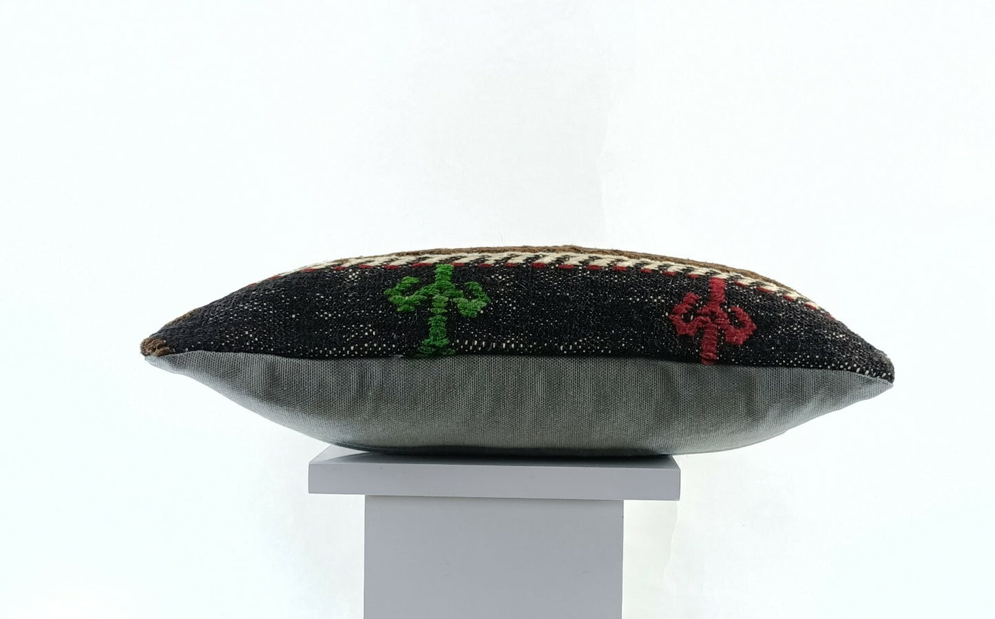 8"x16" Kilim Pillow Cover Handwoven Turkish Rug Traditional Oriental Lumbar E734