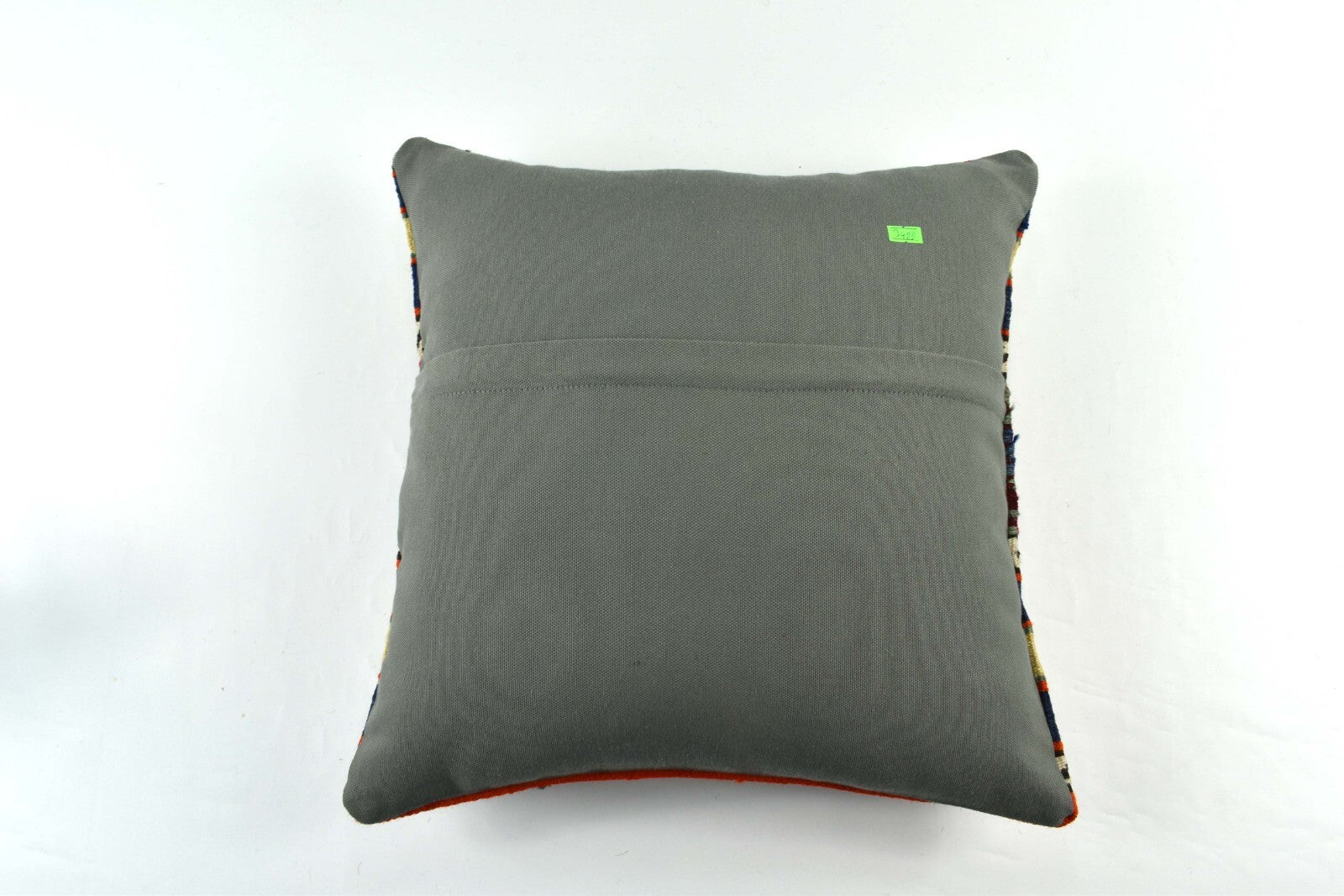 18"x18" Kilim Pillow Cover  Handmade Turkish Vintage Cushion Tribal Lumbar 3400