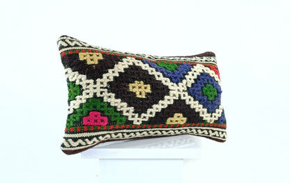Turkish Cushion Cover 8"x16" Handmade Vintage Boho Ethnic Throw Pillow Case 1873