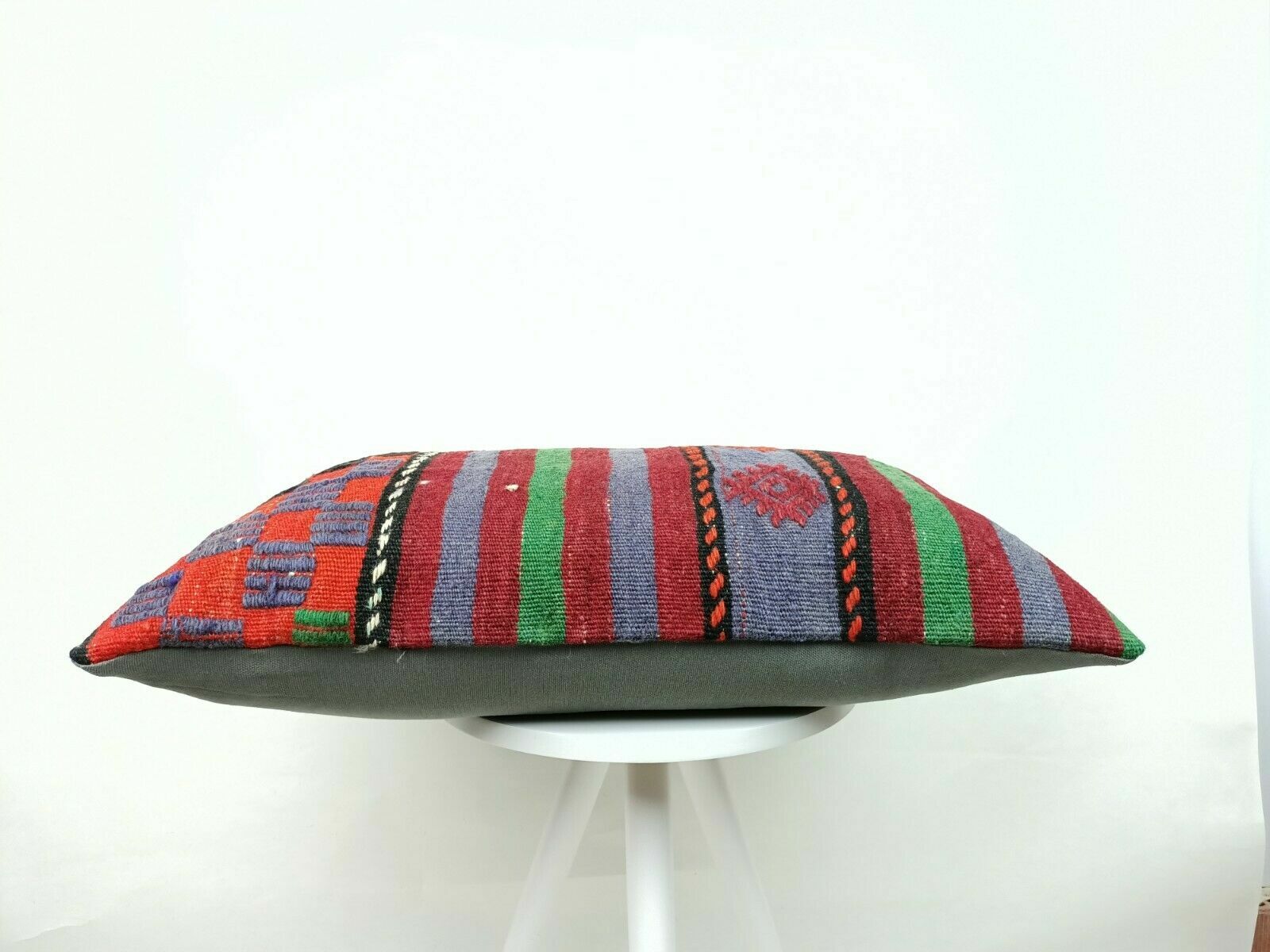 Kilim Pillow Cover 16x24 Handmade Home Decorative Sofa Wool Lumbar Cushion E448