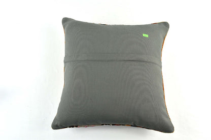 18"x18" Kilim Pillow Cover  Handmade Turkish Vintage Cushion Tribal Lumbar 3426